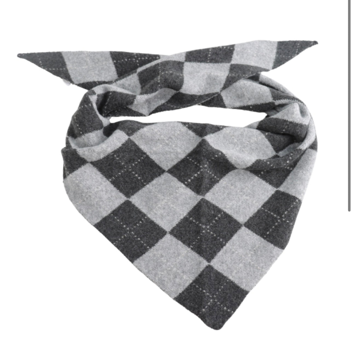 Argyle Triangle Scarf