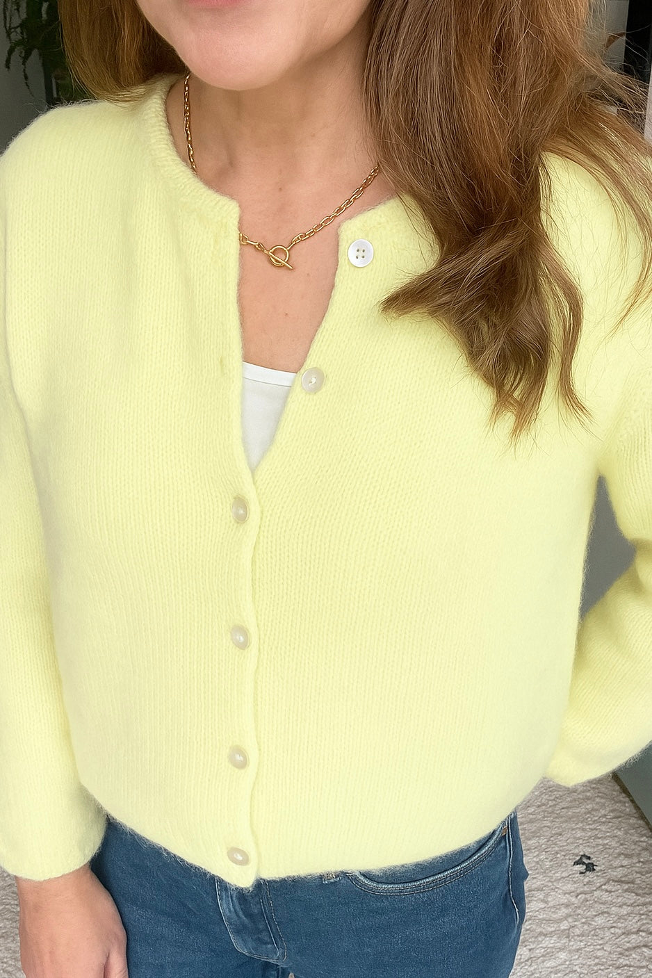 Lemon Wool Blend Cardigan
