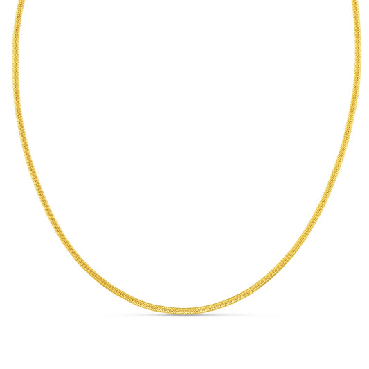 Orelia Gold LUXE Flat Snake Chain Necklace