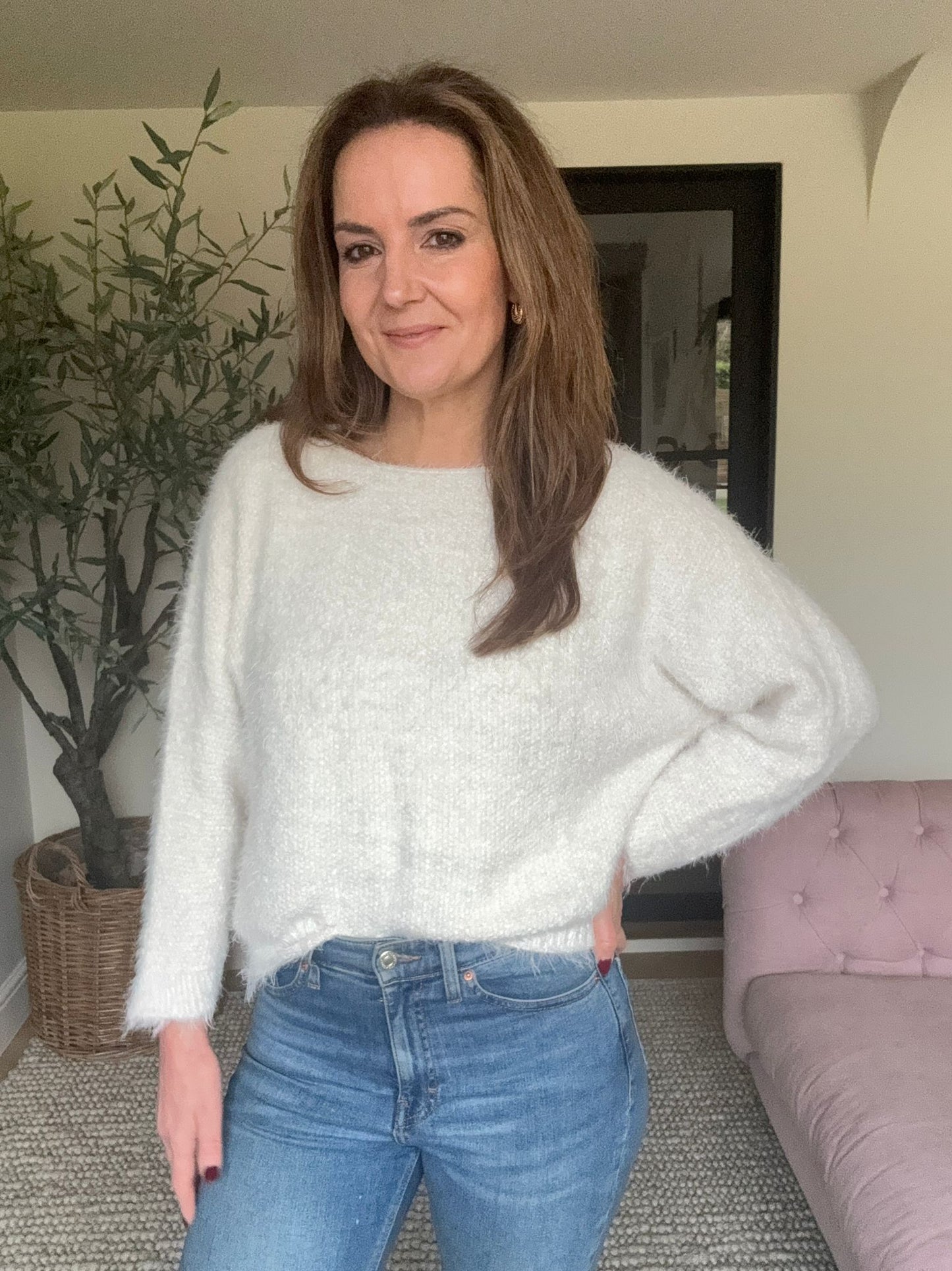 Cream Soft Knit Jumper