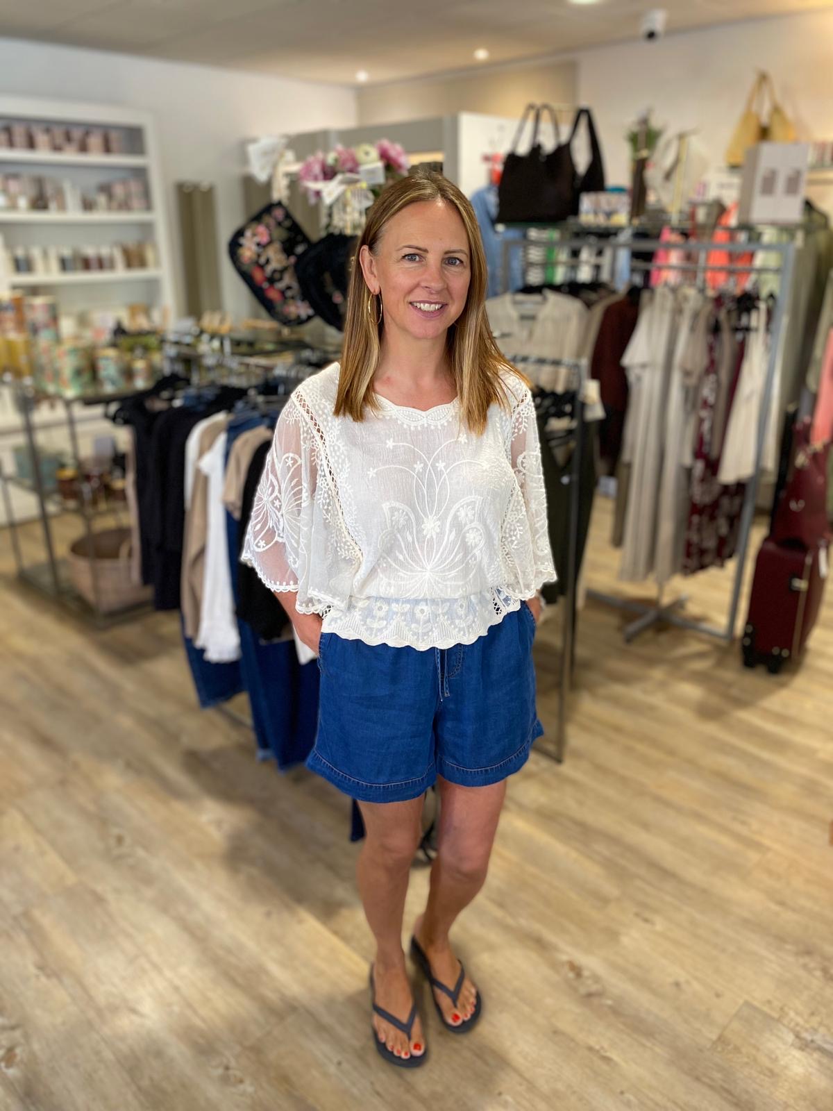 White Butterfly Top