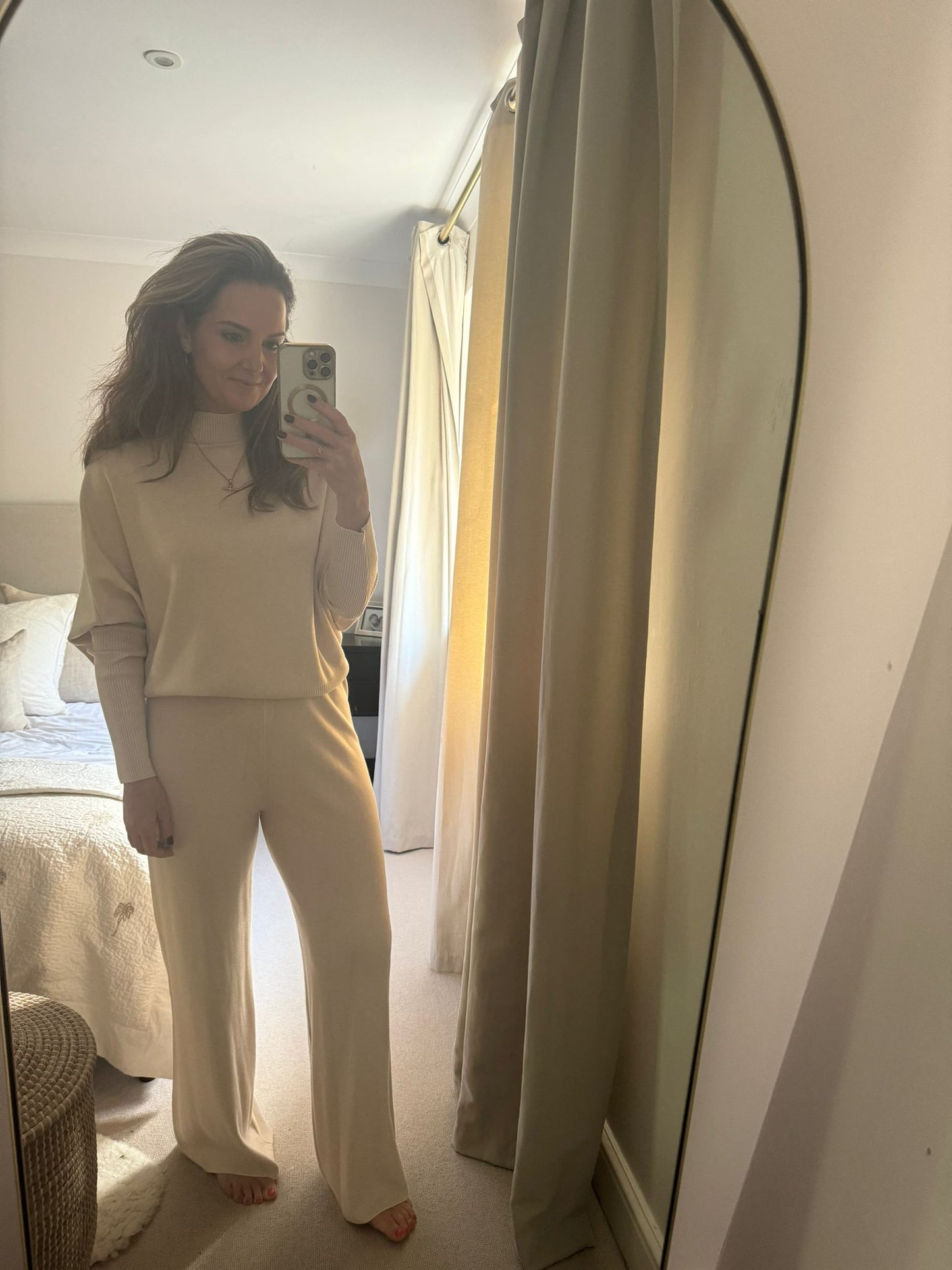 Cream Co-ord Trouser Set