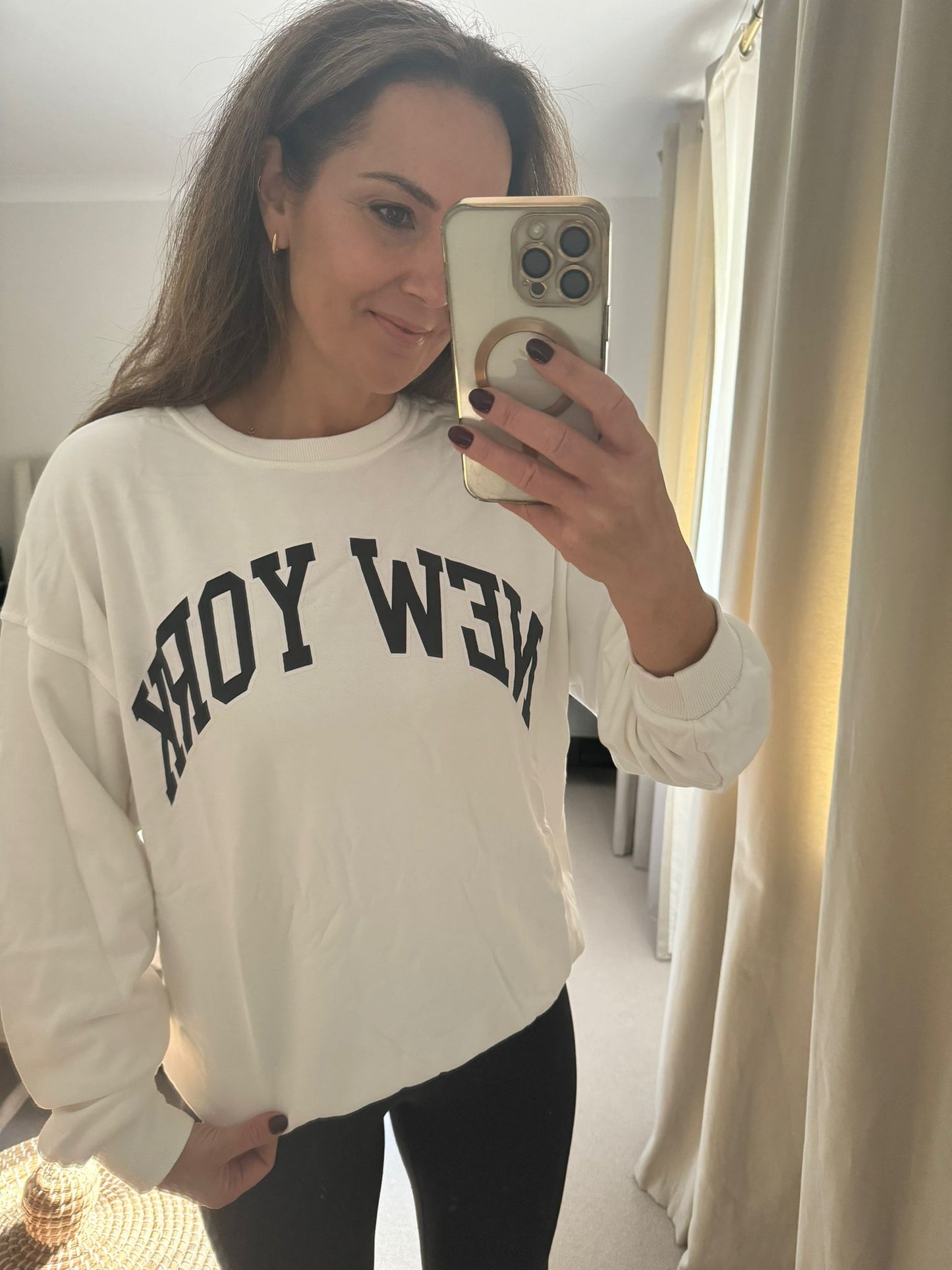 White New York Jumper