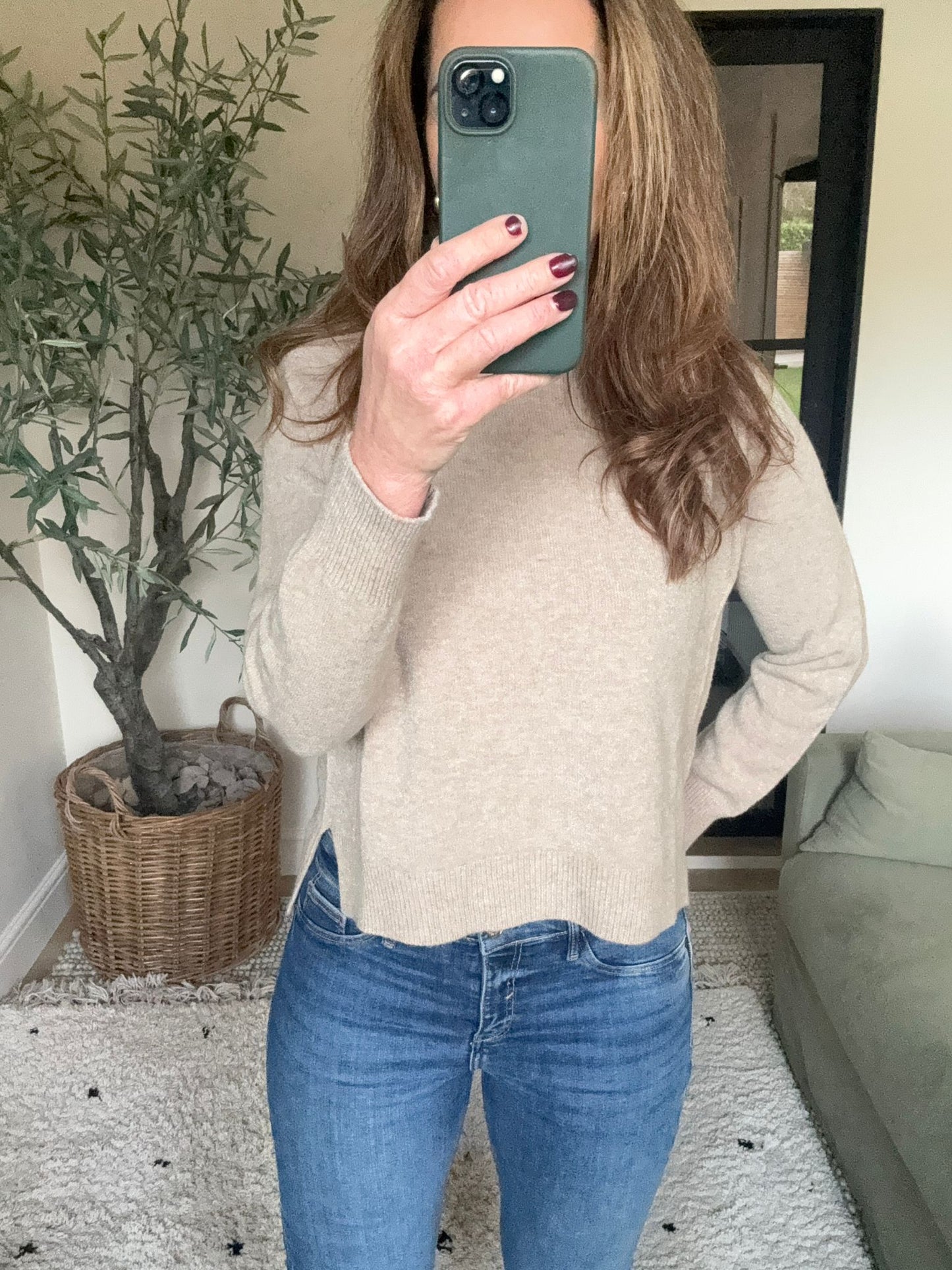 Taupe Soft Knit Jumper