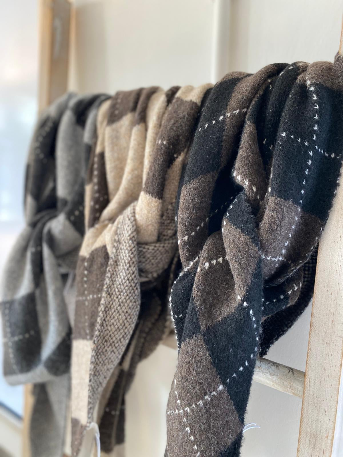 Argyle Triangle Scarf