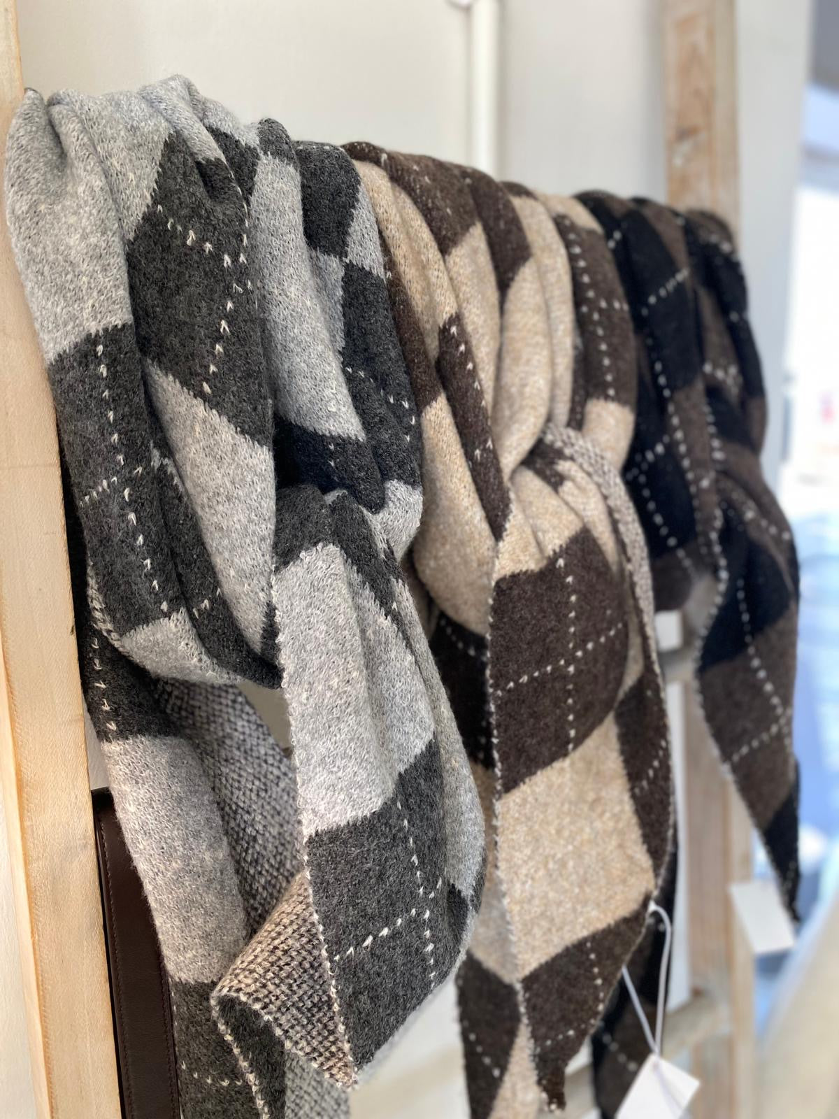 Argyle Triangle Scarf