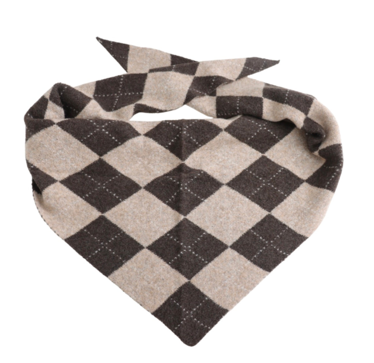 Argyle Triangle Scarf