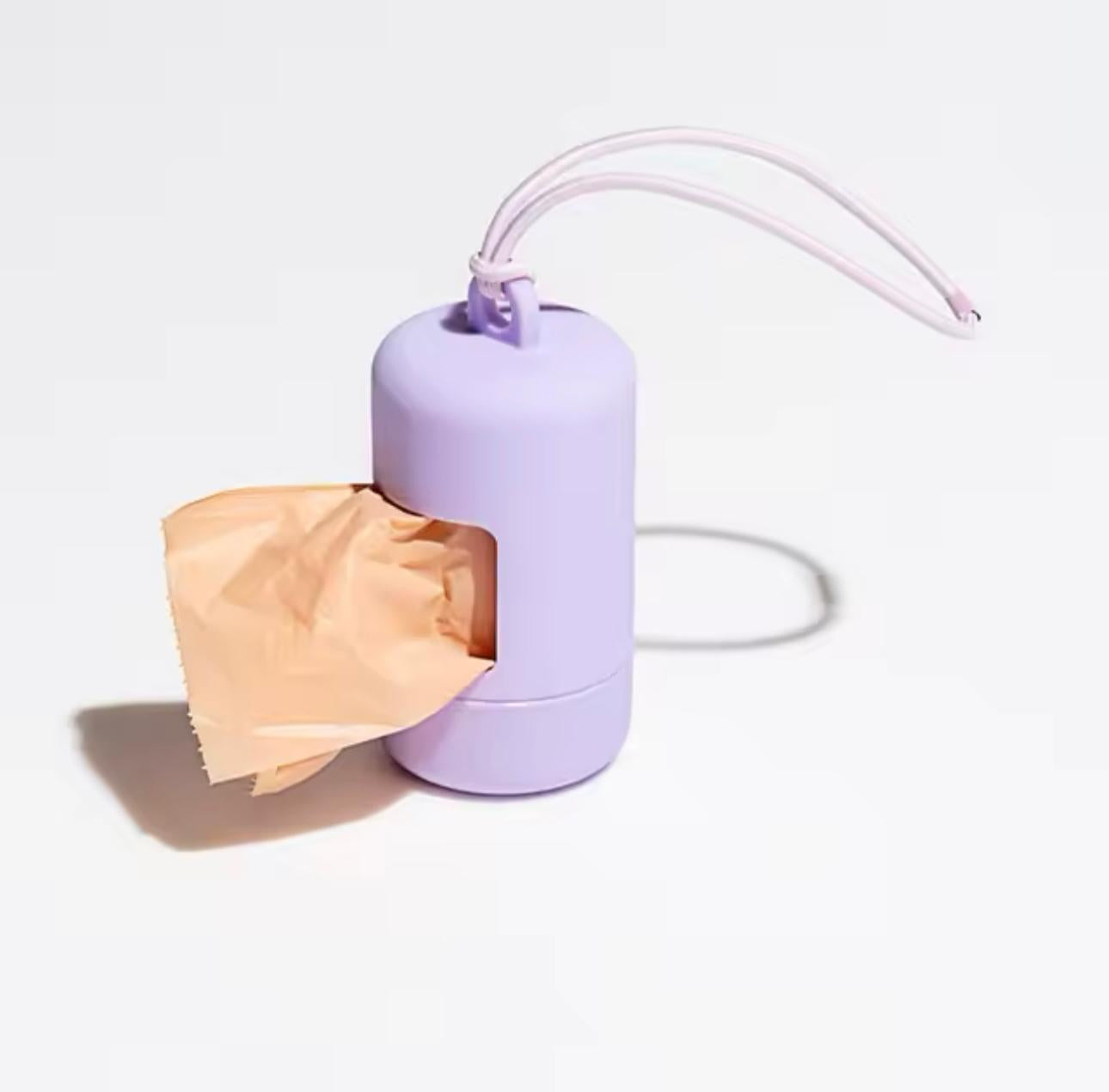 Lilac Dog Poop Bag carrier