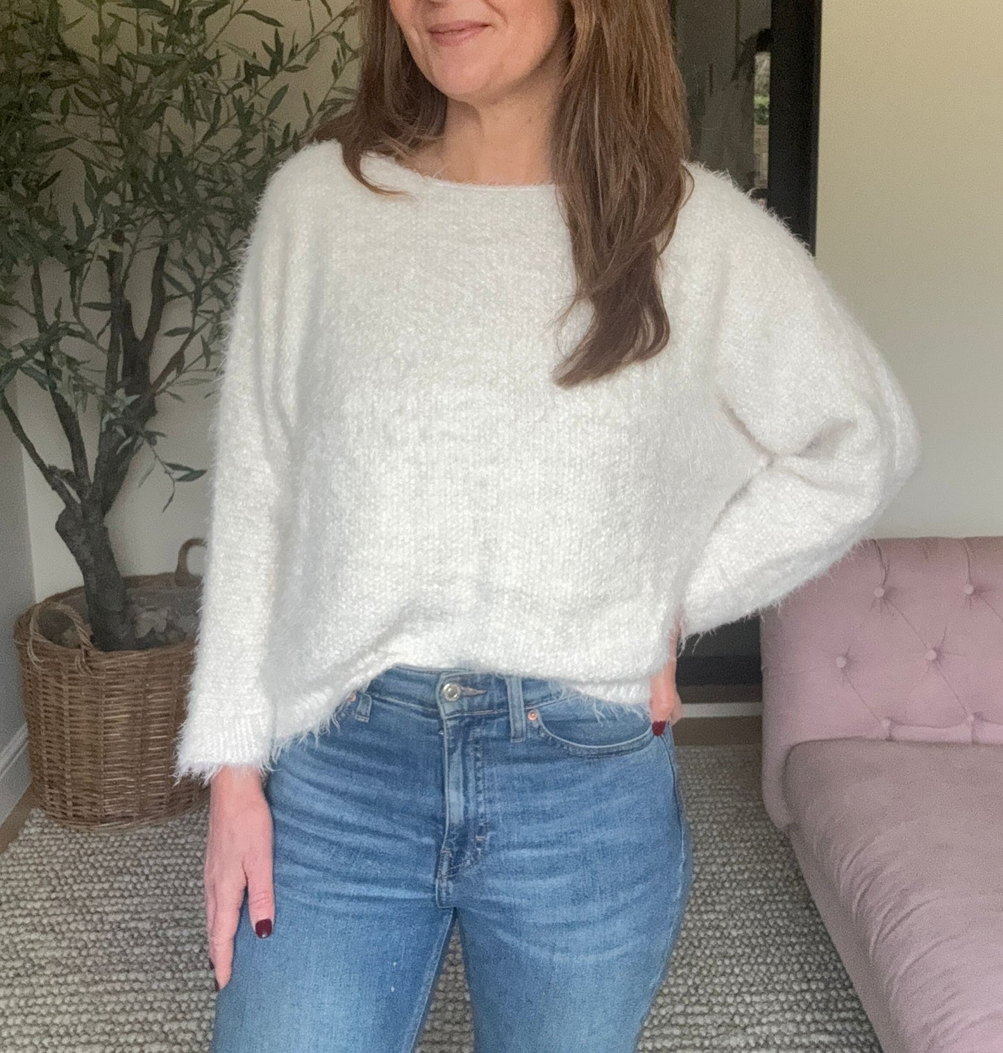 Cream Soft Knit Jumper