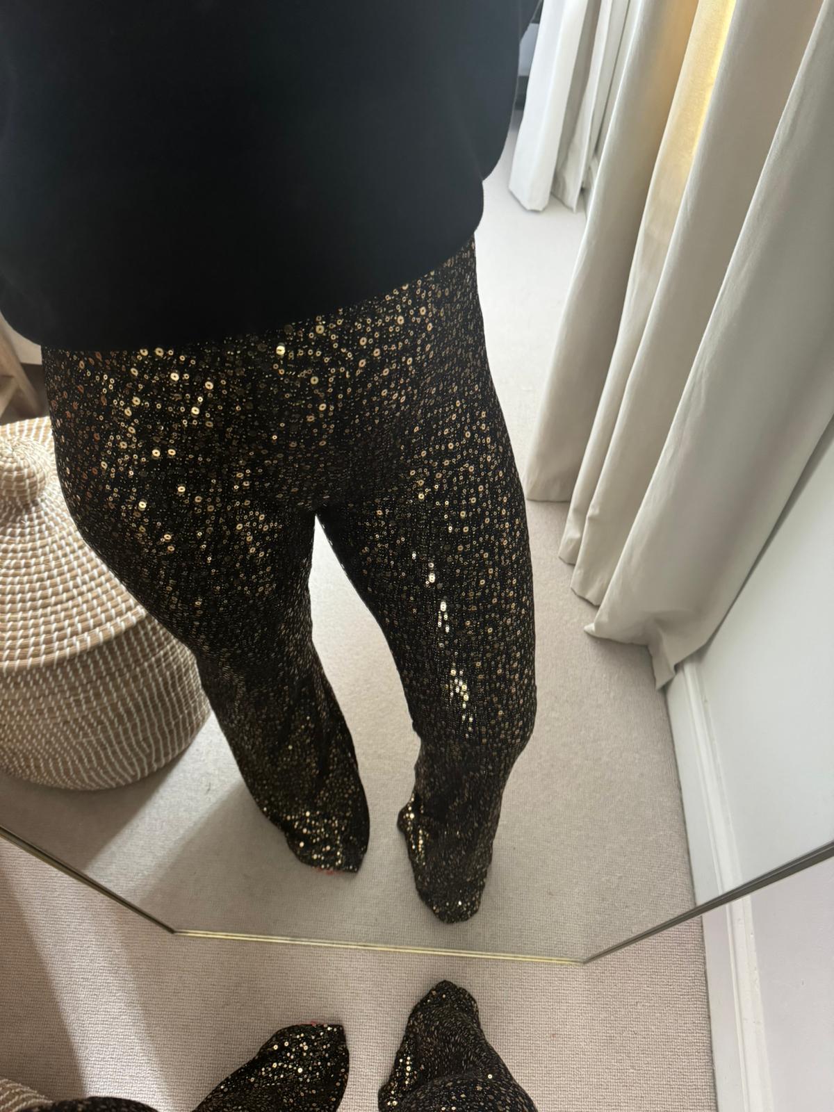 Gold Sequin Trousers