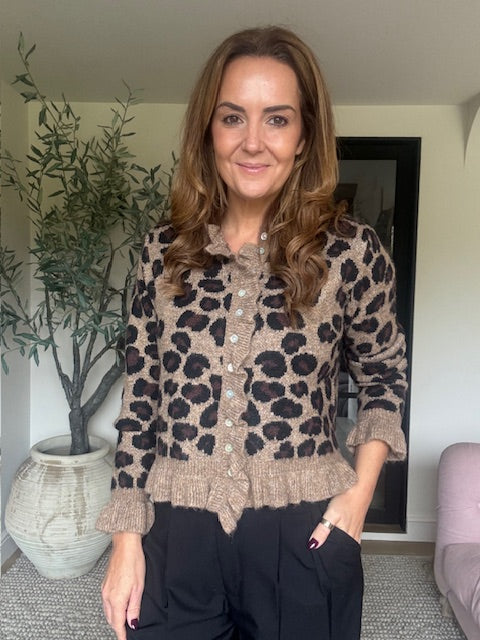 Leopard Print Cardigan