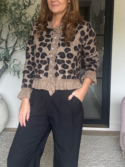 Leopard Print Cardigan